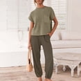 thumbnail image 6 of Women's 2 Piece Casual Outfit Long Sleeve Top and Pants Set, 6 of 9