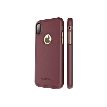 SaharaCase - dBulk Case with Glass Screen Protector for Apple iPhone X and XS - Plum