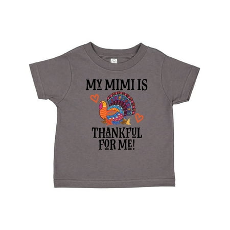 

Inktastic Thanksgiving Mimi Thankful for Me Turkey Gift Toddler Boy or Toddler Girl T-Shirt