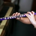 thumbnail image 3 of 1 Set Flute C Flute With 16 Keys Beginner Flute Concert Flute Band Flute Metal Flute Instrument With Case Cleaning Cloth, 3 of 8