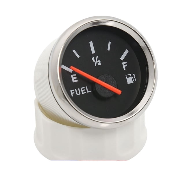 Indicateur de Niveau de Réservoir de Carburant pour Bateau Marin 0-190 Capteur de Flotteur d'Eau Indicateur de Niveau de Carburant LED Rouge, Convient à la Plupart des Réservoirs