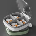 thumbnail image 2 of Transemion Impact-Resistant Pill Case Lightweight And Anti-Corrosion For Travel Sealing Yellow-6 Slots 1Set, 2 of 6