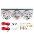 thumbnail image 2 of 2in Universal 3 in 1 Gauge Set Water Temp VoltsOil Press 52mm Meter Mechanical Instrument, 2 of 7
