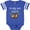 Football Blue and White, variant on Inktastic My Great Aunt Loves Me Cute Sloth and Baby Boys or Girls Baby Bodysuit