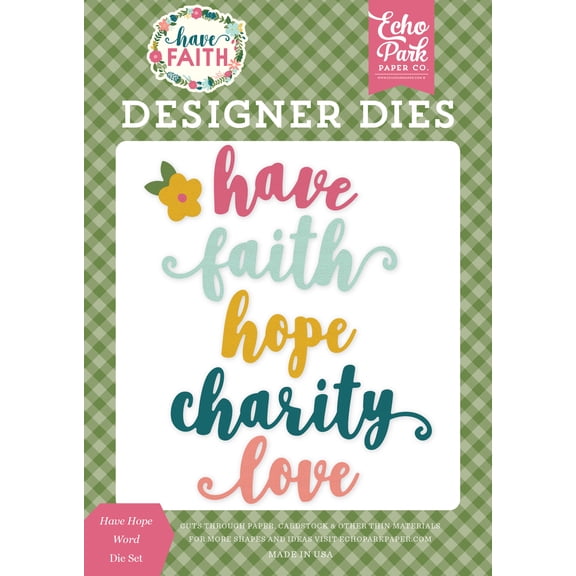 Have Faith: Have Hope Word Medium Die Set