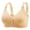 Beige, variant on Cotton Bras For Women Wirefree Push Up Polyester Underwire Comfortable Daily Wear Lace Trim Support 36-46B/C/D Multi Color Options