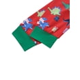 thumbnail image 5 of Seyurigaoka Family Matching Pajamas Set Christmas Theme Print Tops Pants Sleepwear, 5 of 9