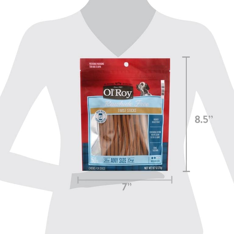Ol' Roy Peanut Butter Twist Sticks, Rawhide-Free photo 8