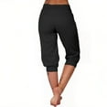 thumbnail image 3 of Posijego Capri Pants for Women High Waist Cropped Jogger Pants Summer Athletic Yoga Capris with Pockets, 3 of 8