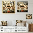 thumbnail image 4 of Designart "Nostalgic Jukebox Tunes Timeless Melodies IV" Fashion Framed Wall Art Decor - Modern White Jukeboxes Entryway Framed Wall Art Print, 4 of 6