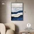 thumbnail image 5 of Teal Tapestry Canvas Indigo Abstract Art by Art Remedy, Black Frame, 24" x 36", 5 of 7