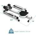 Indoor Adjustable Double Hydraulic Resistance Total Motion Rower with