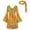 Orange, variant on Drses‌‌ ‌‌‌‌‌‌‌‌‌‌‌‌‌‌‌‌‌‌‌‌‌‌‌‌‌Women's Hippie Disco Dress Long Sleeve V-Neck - Floral Print Groovy Costume for Halloween & Cosplay