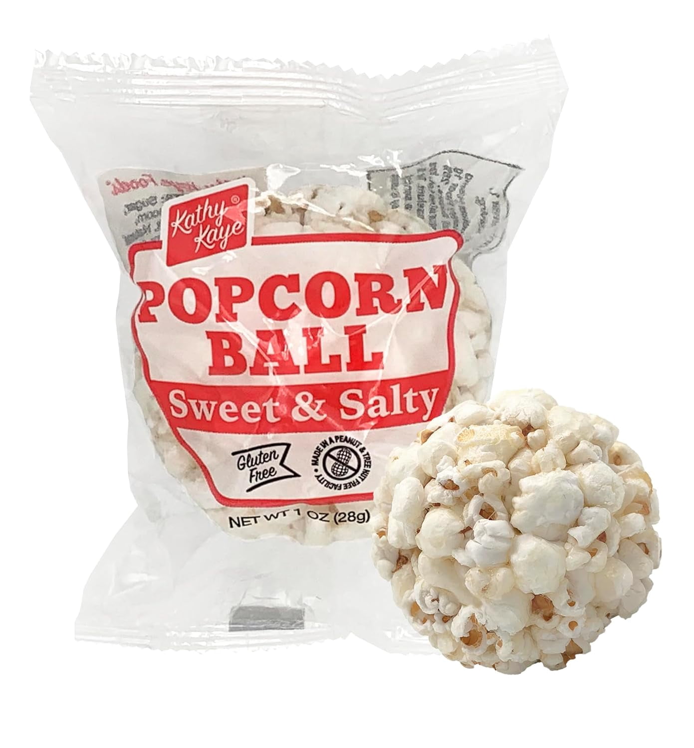 24 Pack of Sweet & Salty Popcorn Balls | Classic Popcorn Taste | Made From Our Classic Recipe | Gluten Free, Peanut and Tree Nut Free
