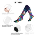 thumbnail image 6 of Bixox Magic Mushrooms ,Fireflies Print Compression Socks,Compression Socks Women & Men Circulation for Medical,Running,Athletic, 6 of 7