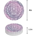 thumbnail image 1 of FMSHPON Mandala Lotus Set of 4 Round Coaster for Drinks, Absorbent Ceramic Stone Coasters Cup Mat with Cork Base for Home Kitchen Room Coffee Table Bar Decor, 1 of 6