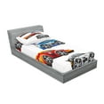 thumbnail image 2 of Ambesonne Cars Fitted Sheet & Pillow Sham Set, Formula Cars Technology, Twin, Multicolor, 2 of 2