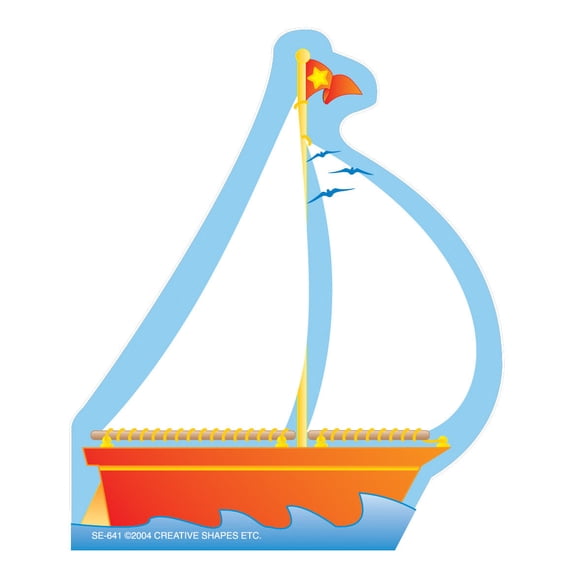 SHAPES ETC. Mini Notepad - Sailboat