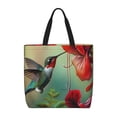 thumbnail image 1 of Easygdp Hummingbird Floral Paradise Bolsa Tote para Mujer, Bolso de Hombro para Trabajo, Playa, Viajes, Compras y Supermercado, 1 of 7