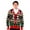 Santa-Snowman- Snowflake, variant on Socal Look Men's Ugly Christmas Sweater, Long Sleeve V-Neck Acrylic Holiday Cardigan, L