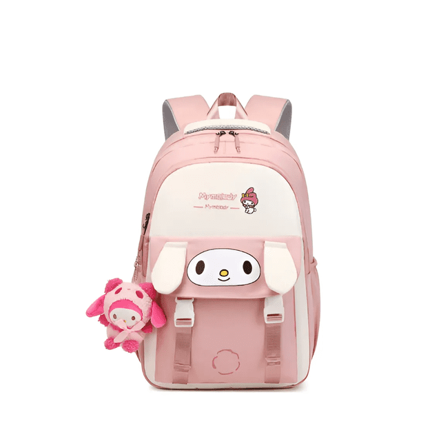Mochila Escolar Xtellar Rosa 35L Tela Oxford Impermeable Estampado Anime