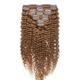 thumbnail image 1 of Extensions de Cheveux Humains Afro Kinky Curly Double Wweft Clip Full Head pour Femmes, 1 of 6