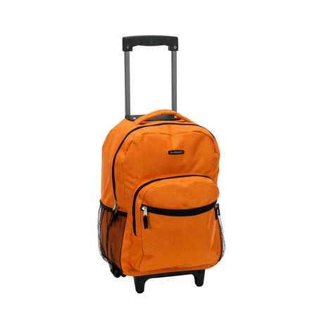Rockland 17u0022 Roadster Rolling Backpack - Orange