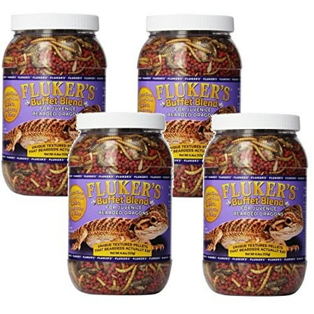 Fluker's Farm Buffet Blend Young Bearded Dragon Reptile Food, 8 Oz