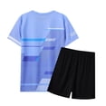 thumbnail image 4 of Gubotare Kids Set Boys' Clothing Sets 2-Piece Tshirts & Shorts Outfits for Boys Lightweight Summer Clothing Sets Size 7-8 (Purple,7-8 Years), 4 of 4