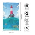 thumbnail image 4 of Kll Lighthouse Sea Port Ultra Absorbent & Soft Hand Towels For Bath, Hand, Face, Gym And Spa-27.5x16in, 4 of 9