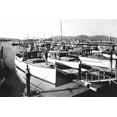 thumbnail image 2 of Vintage San Francisco 24x17 Gold Ornate Wood Framed with Double Matting Museum Art Print Titled - Yacht Harbor, San Francisco, CA, 2 of 4