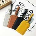thumbnail image 4 of Fashion PU Leather Luggage Tag Travel Accessories Name ID Address Portable Tag, 4 of 8
