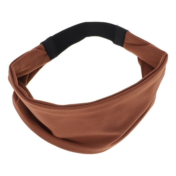 YSNOOWE junk brands headband Sports Headband Brown Elastic Design for Basketball Cycling 1Pack