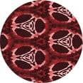 thumbnail image 1 of Ahgly Company Machine Washable Indoor Round Transitional Maroon Red Area Rugs, 8' Round, 1 of 1