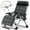 Dark gray, variant on MOPHOTO Zero Gravity Chair,Portable Folding Recliner,Removable Cushion,Headrest,Cup Holder,for Lawn, Garden,Support 400 LBS,26"D x 28"W x 45"H