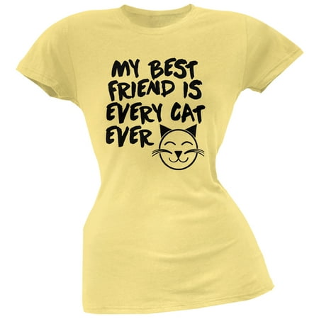 My Best Friend Is Every Cat Ever Yellow Soft Juniors