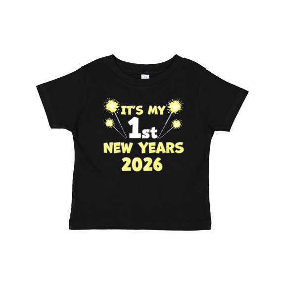 Inktastic It's My 1st New Years 2026 Boys or Girls Baby T-Shirt