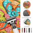 thumbnail image 5 of Area Rugs 2.7'x5', Watercolor Flip Flop Carpet Runner Indoor Outdoor Rugs Home Decor Aesthetic, Summer Coastal Beach Slippers Non Slip Mats Washable Accent Rug for Living Room Bedroom, 5 of 8