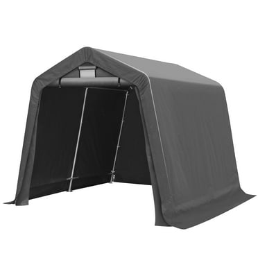 Vineego Outdoor Storage Shed 6 x 8 ft Canopy Portable Shelter Heavy ...