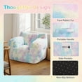 thumbnail image 6 of Pamapic Multicolor Corduroy Foam Bean Bag Chair, 6 of 8