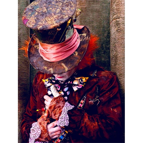 DIY 5D Diamond Painting Kits for Adults Rhinestone Embroidery Pictures Canvas Arts Crafts Home Wall Decor-12x16in(Mad Hatter)