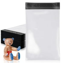 White Poly Mailers Envelopes, 6 x 9 Inches. Pack of 3000 Plastic Shipping Bags for Clothes, 2.0 Mil. Stretchy Shipping Envelopes for Clothing. Waterproof Mailers Poly Bags with Self-Seal