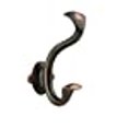 thumbnail image 3 of Hickory Hardware P2175-OBH Craftsman Collection Hook, 1-3/8 Inch Center to Center, Oil-Rubbed Bronze Highlighted, 3 of 8