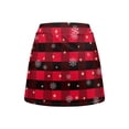 thumbnail image 6 of Yuyamidu Red Buffalo Grid Women's Athletic Skorts Christmas Snowflake Tennis Skirts with Shorts High Waisted Golf Skort with Pocket Size XS, 6 of 8