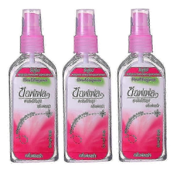 3pcs 80ml Mosquito Spray Thailand Plant Anti-mosquito Bite Swelling Itching Mosquito Repellent Liqui