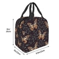 thumbnail image 3 of Fotbe Butterfly1 Bolsa Térmica con Estampado y Forro de Aluminio Grueso Bolsa de Almuerzo con Bolsillo Frontal para Hombres y Mujeres, Ideal para Trabajo, Escuela, 3 of 8