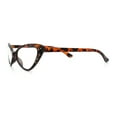 thumbnail image 6 of Womens Bling Rhinestone Gothic Cat Eye Clear Lens Plastic Fashion Eyeglasses Tortoise, 6 of 8
