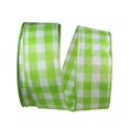 thumbnail image 1 of Reliant Ribbon 93228W-204-40K Celine Plaid Twill Wired Edge Ribbon - Lime - 2.5 in. x 50 yards, 1 of 1