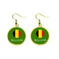 thumbnail image 1 of La Unión Europea Bélgica Bruselas Ear Dangle Golden Drop Earring Jewelry Mujer Unbranded M, 1 of 3