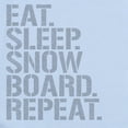 thumbnail image 2 of CafePress - Eat Sleep Snowboard Repeat Body Suit - Baby Light Bodysuit, Size Newborn - 24 Months, 2 of 4